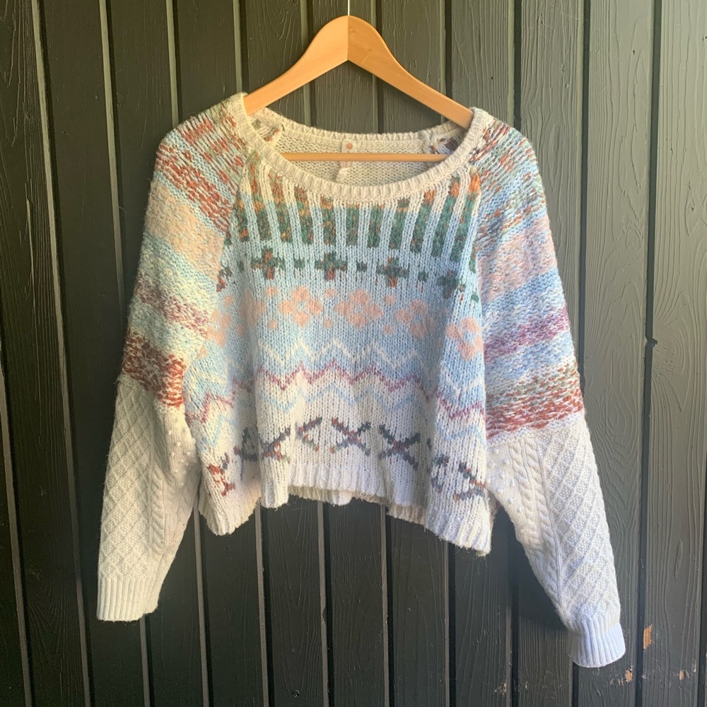 Anthropologie Daily Practice Cropped Sweater Size M/L